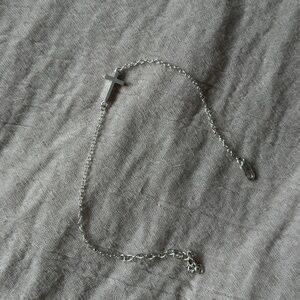 Elegant Silver Cross Bracelet